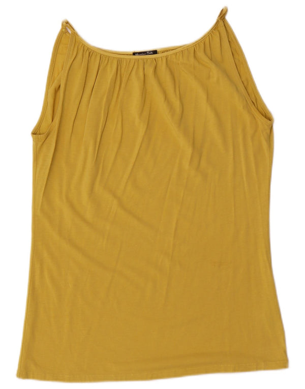 Canottiera da donna Massimo Dutti UK 14 Lyocell giallo medio