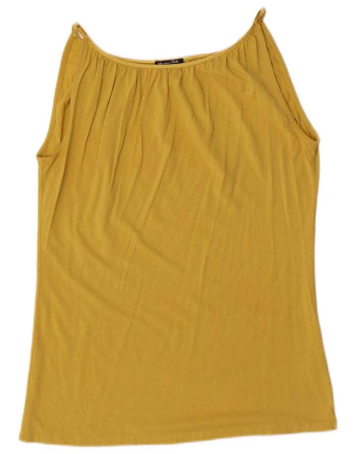 Canottiera da donna Massimo Dutti UK 14 Lyocell giallo medio
