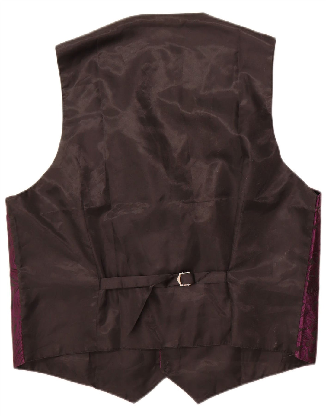 Gilet vintage da uomo 2XL poliestere Paisley viola