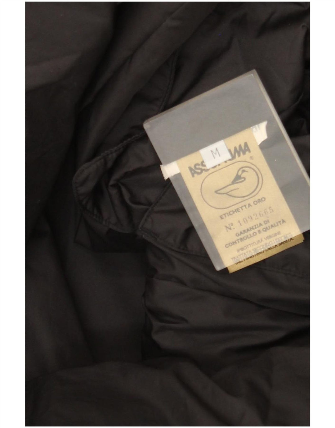 Cappotto imbottito ampio da donna vintage UK 14 medio nero
