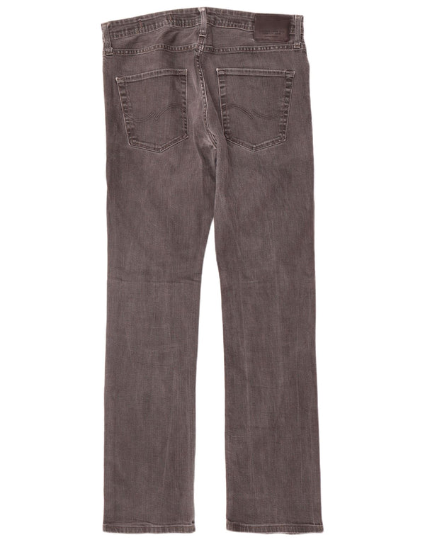 Jeans dritti da uomo Jack & Jones W34 L36 cotone grigio
