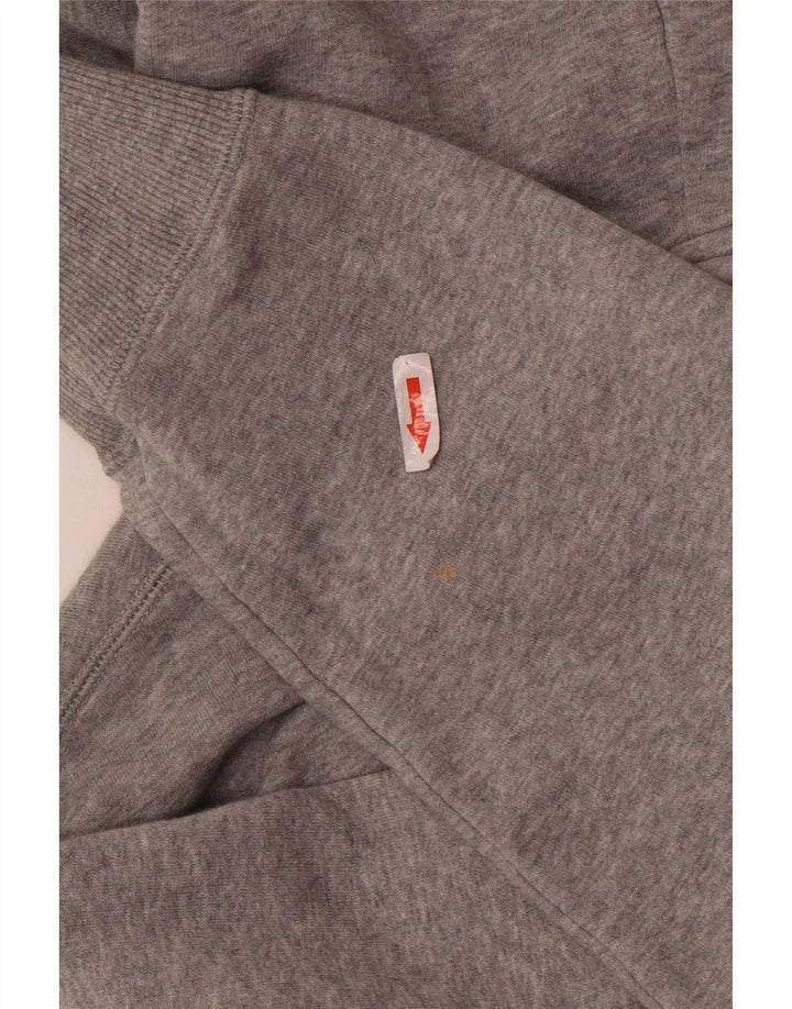 Maglione con cappuccio e zip Converse da uomo Chuck Taylor in cotone chiazzato grigio medio