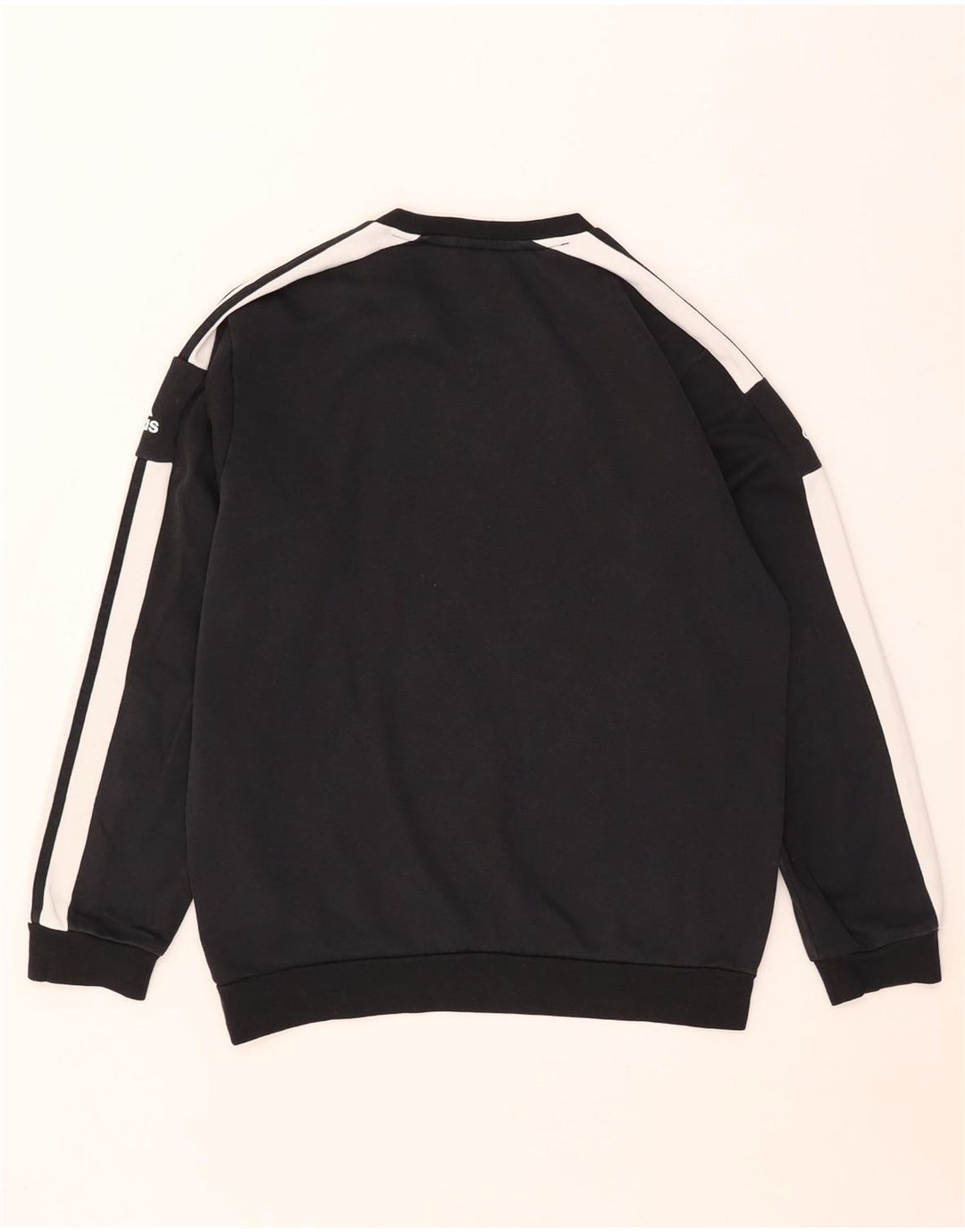 Felpa grafica da uomo Adidas Felpa media in cotone color block nero