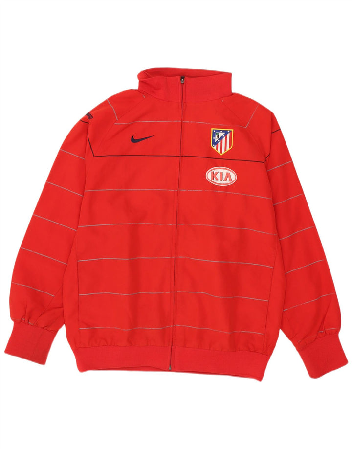 Giacca da ginnastica grafica da ragazzo Nike 13-14 anni XL poliestere a righe rosse