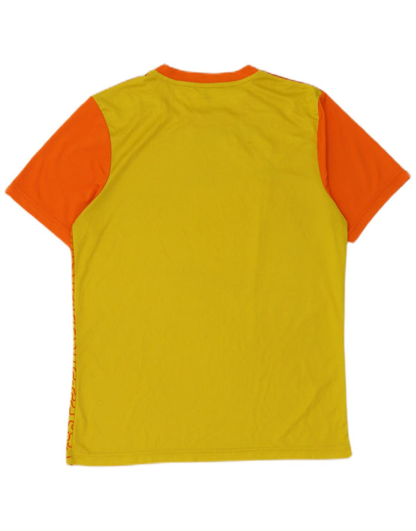 T-shirt Adidas Climalite da uomo Top Small Orange Colourblock