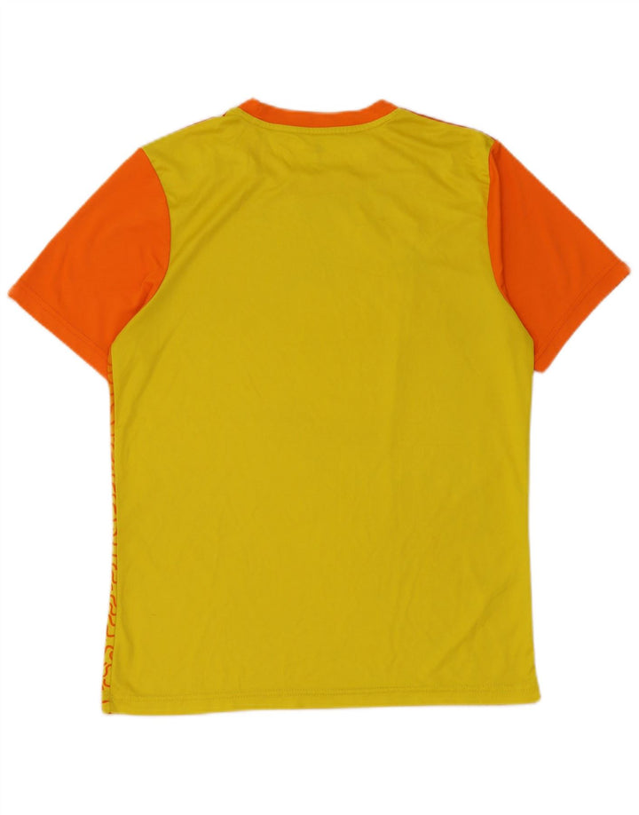 T-shirt Adidas Climalite da uomo Top Small Orange Colourblock