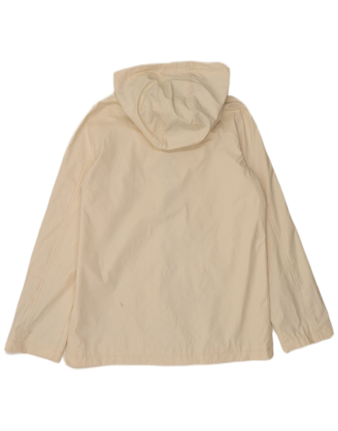 Topshop Giacca antipioggia oversize da donna con cappuccio UK 10 Small Off White