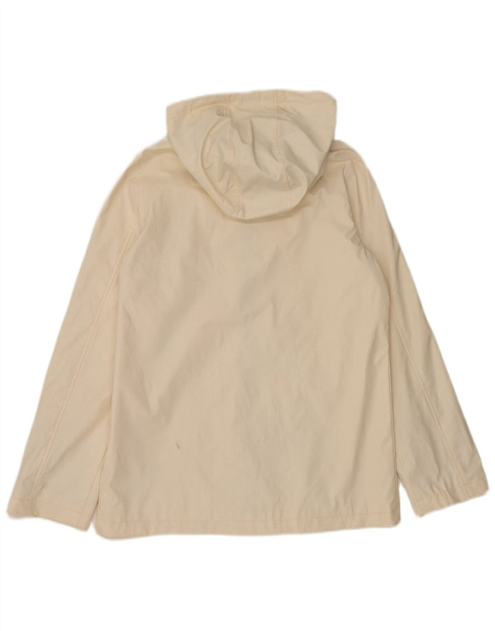 Topshop Giacca antipioggia oversize da donna con cappuccio UK 10 Small Off White