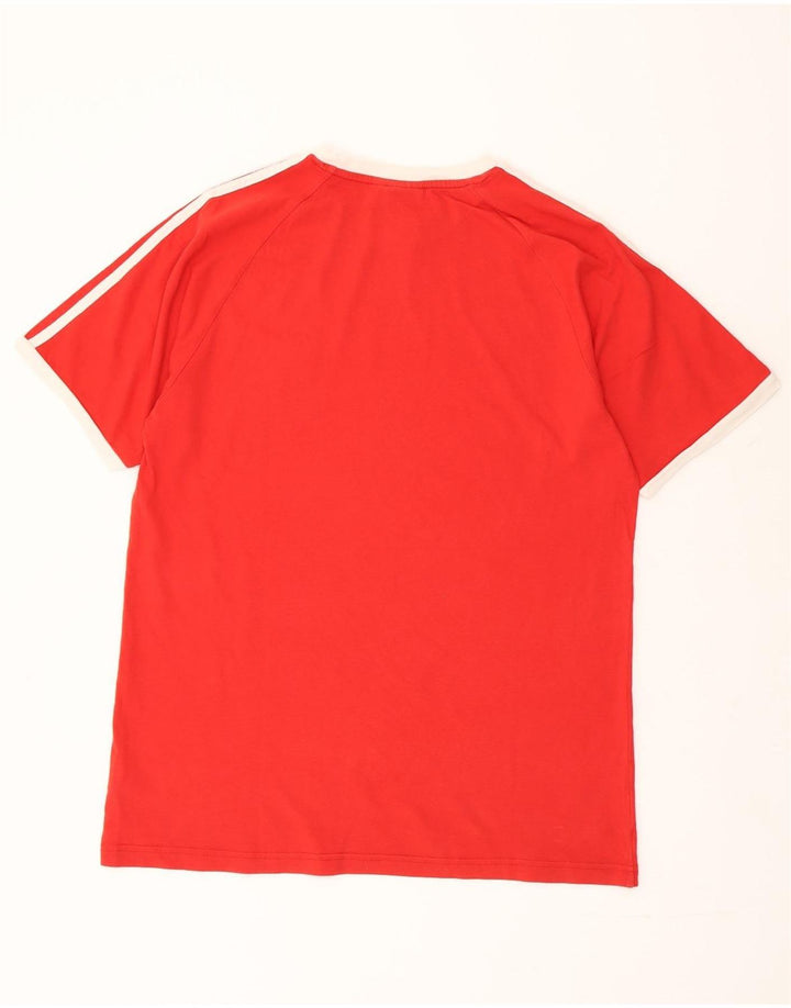 T-shirt da uomo ADIDAS Top grande rossa in cotone