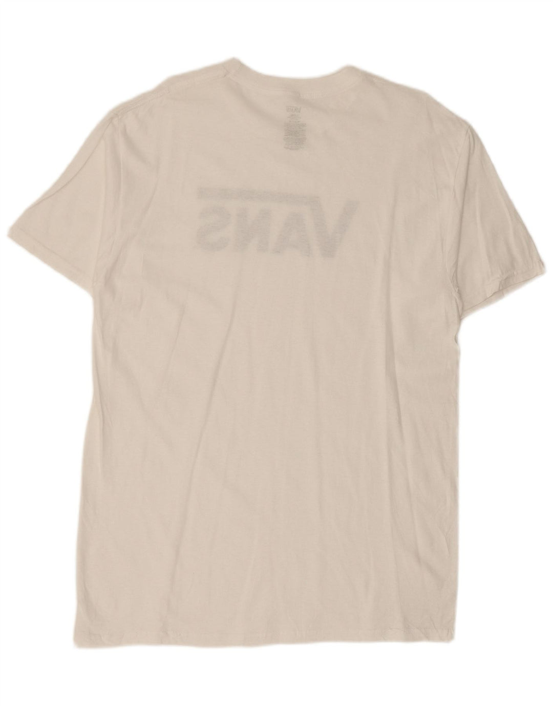 T-shirt grafica da uomo VANS Top grande in cotone bianco