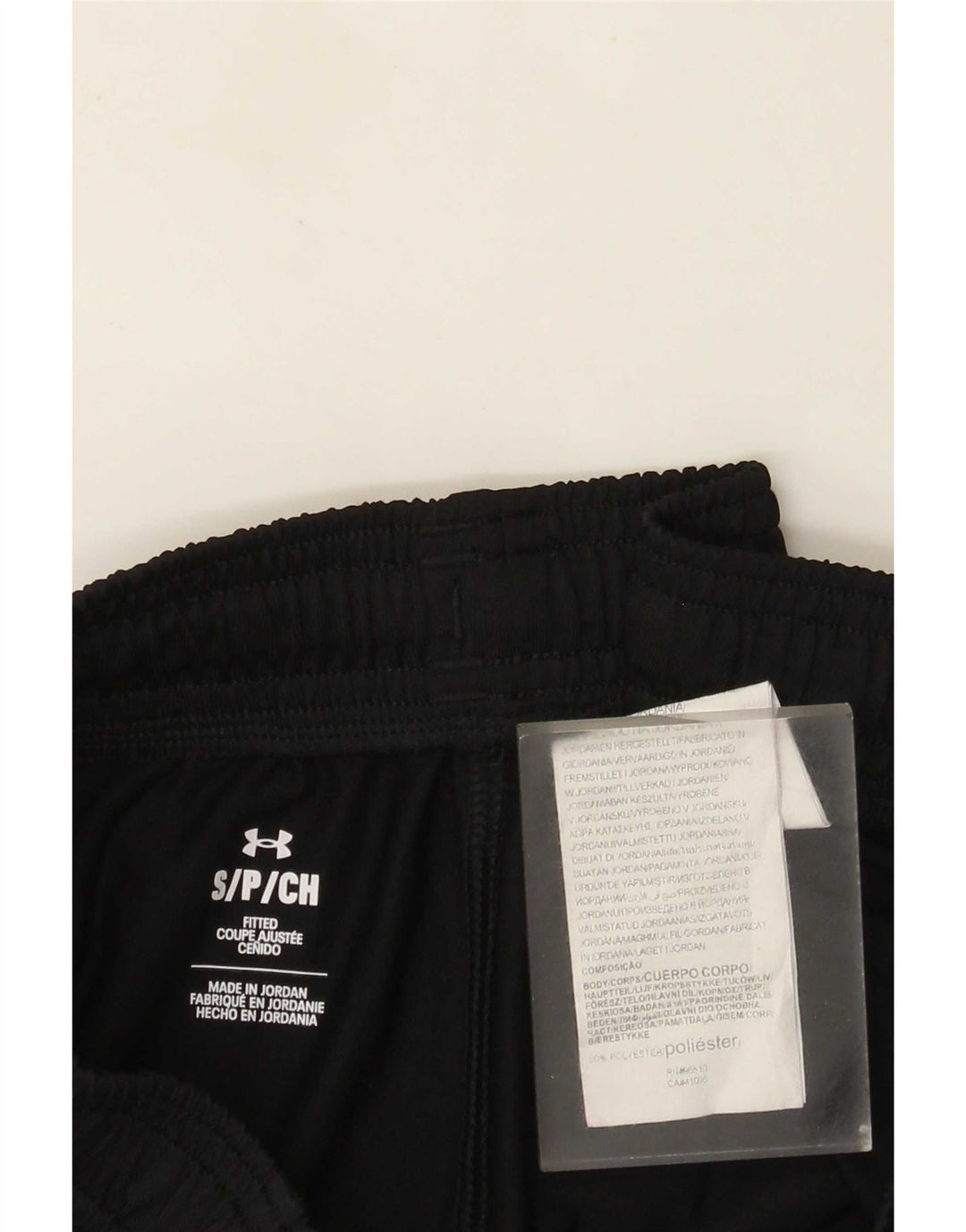 Pantaloni da tuta da uomo Under Armour piccoli in poliestere nero