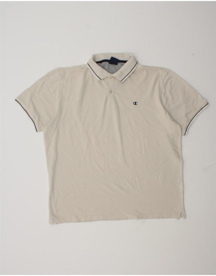 Polo da uomo Champion 3XL bianco sporco