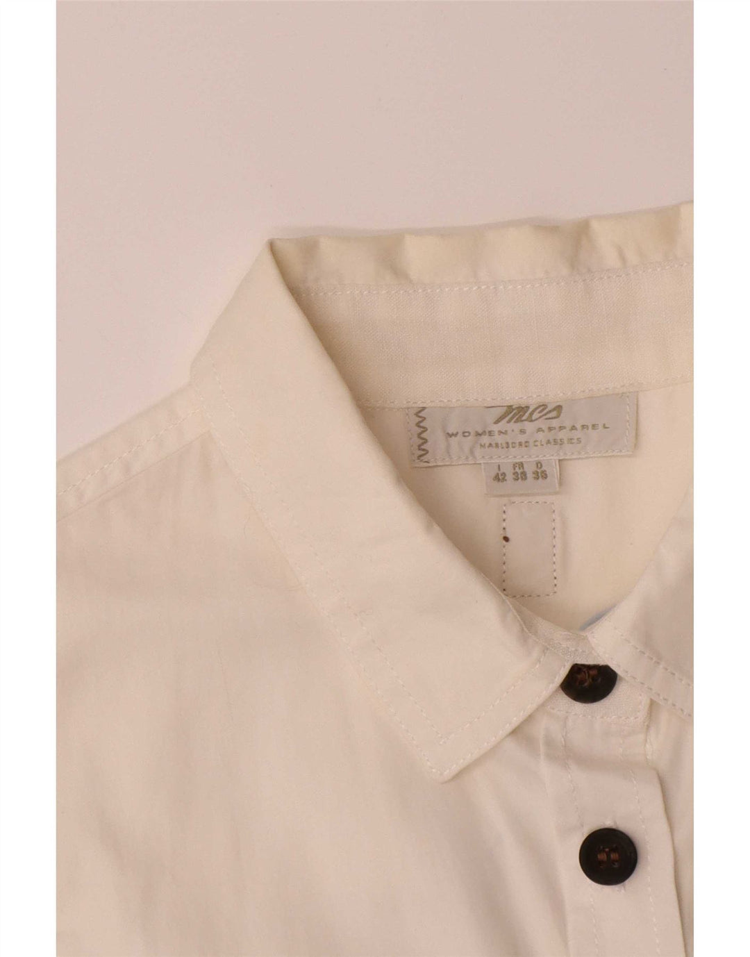 Abito camicia pullover senza maniche da donna Marlboro Classics IT 42 bianco medio