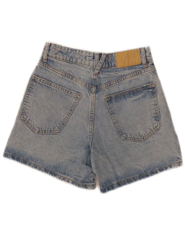 Pantaloncini di jeans da donna Zara EU 32 2XS W22 cotone blu