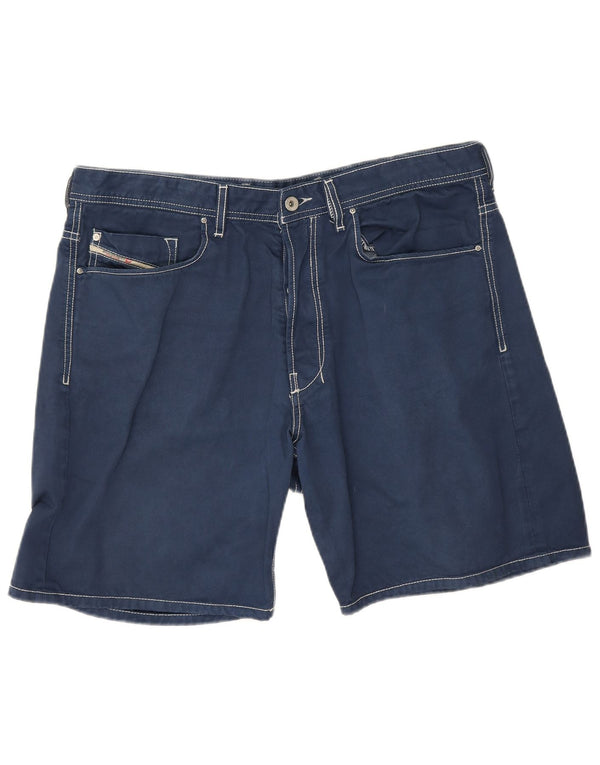 Pantaloncini casual da donna Diesel W36 XL cotone blu navy