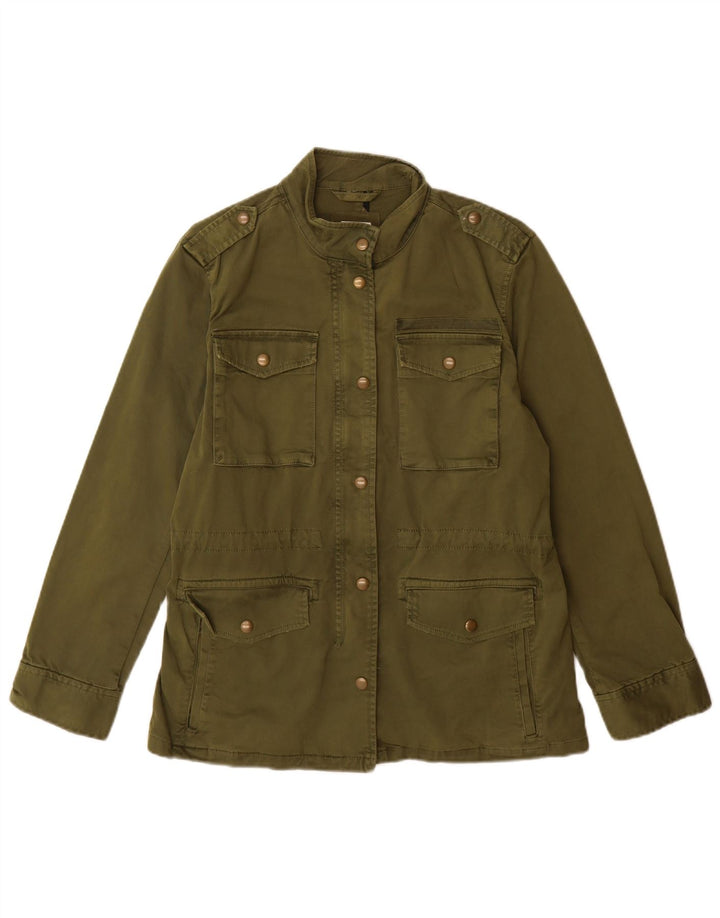 Giacca militare oversize da donna Gap UK 10 piccola in cotone verde