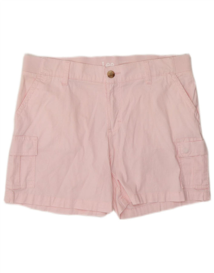 Pantaloncini cargo LEE da donna con vestibilità regolare US 12 Large W34 in cotone rosa