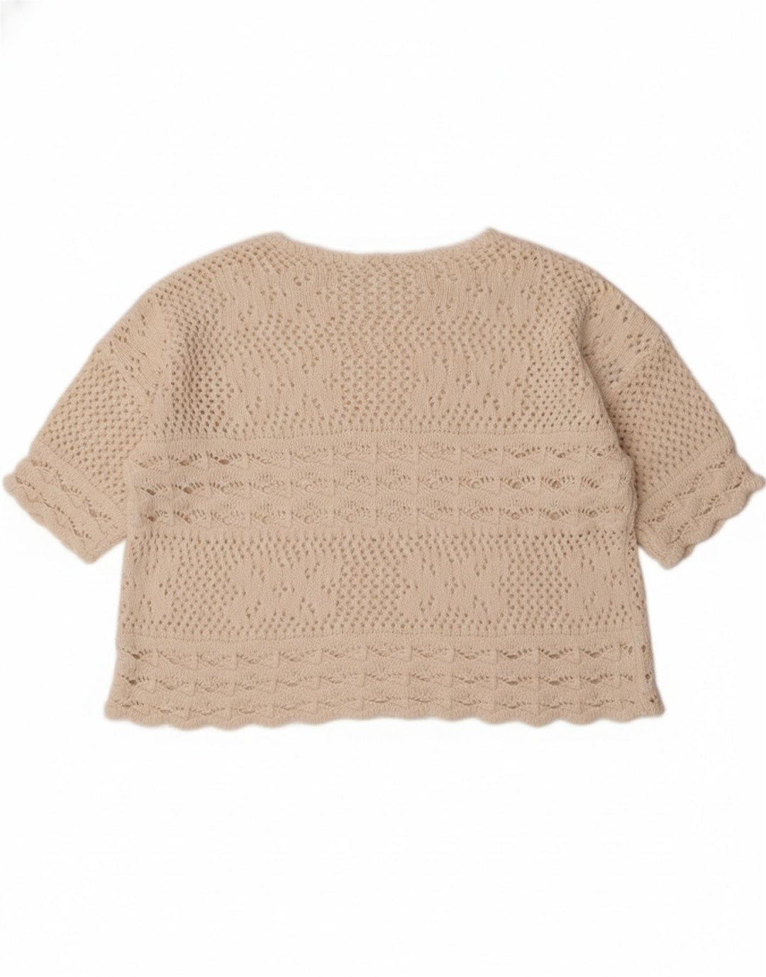 Maglione maglione con scollo a barca corto da donna Redok UK 14 medio bianco sporco