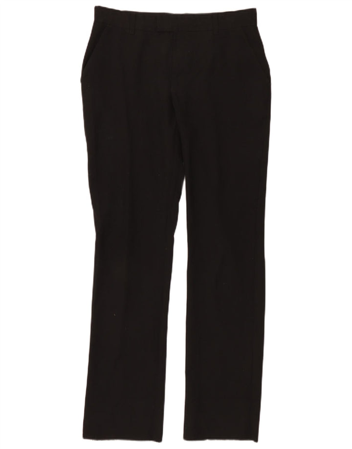 Pantaloni da abito slim Marks & Spencer da ragazzo 14-15 anni W30 L30 poliestere nero