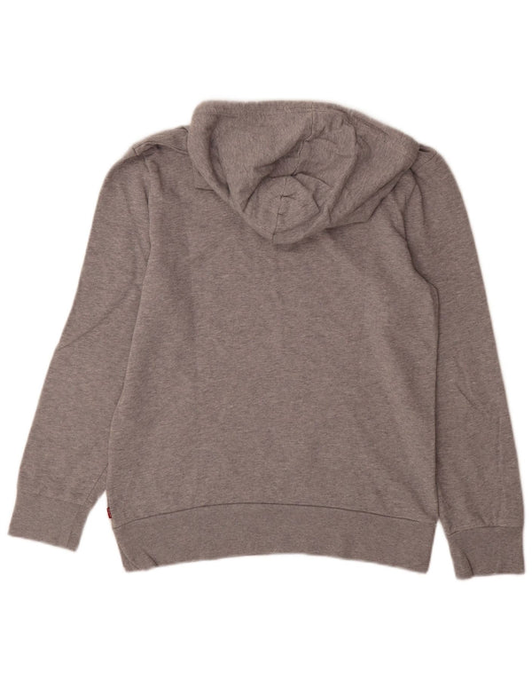 Maglione con cappuccio grafico da uomo LEVI'S piccolo in cotone grigio