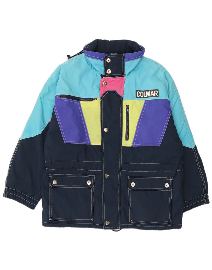 Giacca da sci con cappuccio da uomo Colmar UK 38 Medium Blu Navy Colourblock