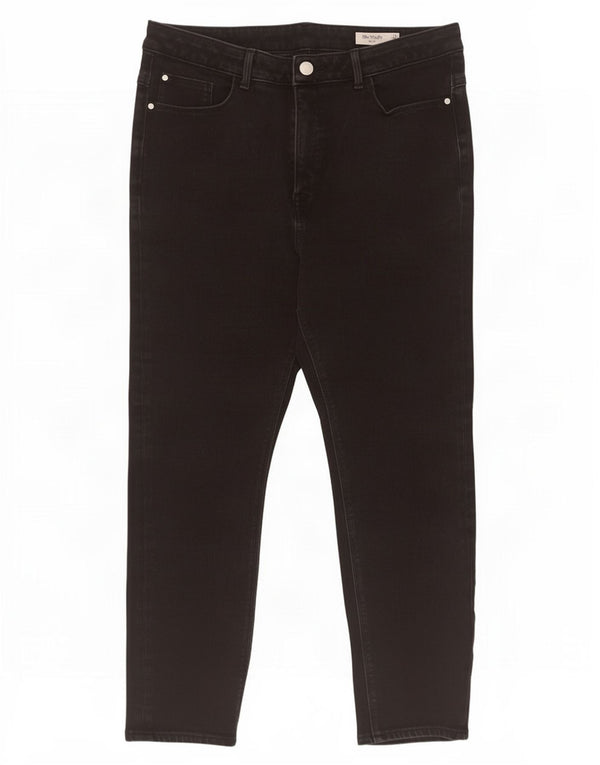 Marks & Spencer Donna The Magic Slim Jeans UK 16 Large W30 L27 Nero