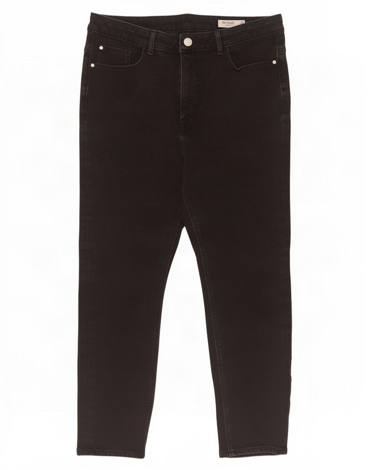 Marks & Spencer Donna The Magic Slim Jeans UK 16 Large W30 L27 Nero