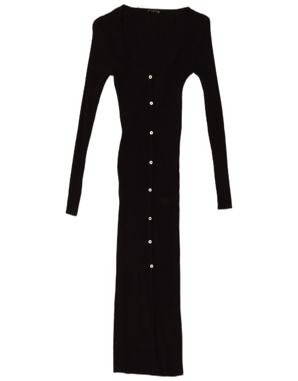 Abito maglione a maniche lunghe da donna Zara UK 10 piccolo nero
