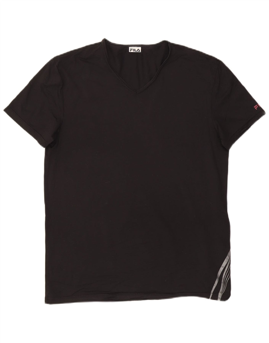 T-shirt da uomo FILA Top grande nera