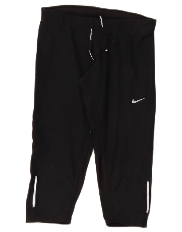 Leggings Nike Dri Fit Capri da donna UK 8 Small poliestere nero