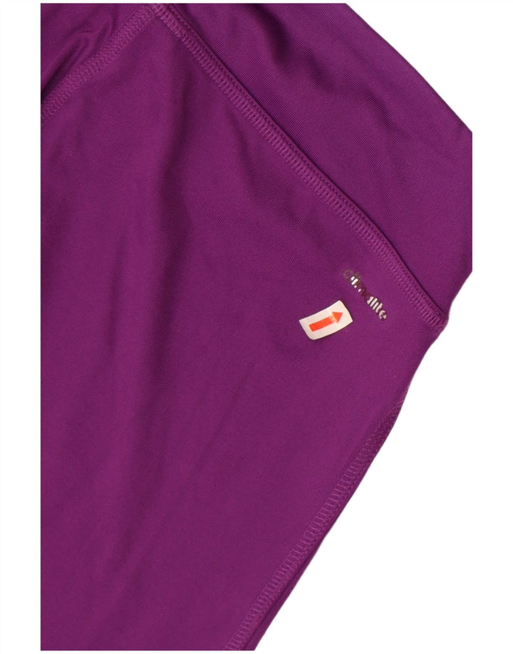 Leggings Adidas Climalite Capri da donna UK 8/10 Piccolo poliestere viola