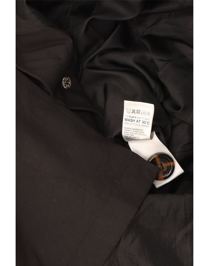 Trench da donna Marks & Spencer UK 14 grande poliestere nero