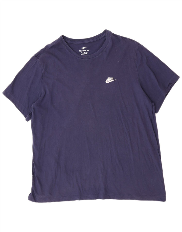 T-shirt da uomo Nike Top 2XL cotone blu navy
