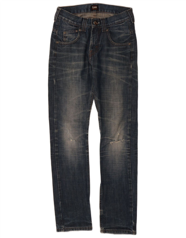 Jeans slim effetto invecchiato LEE da ragazzo 11-12 anni W26 L30 cotone blu