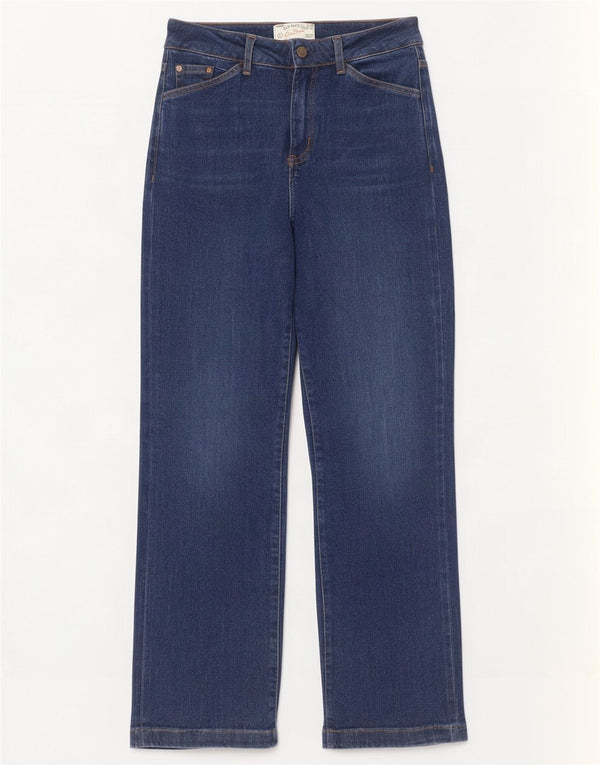 Fat Face Jeans da donna Elise a gamba larga UK 10 Small W30 L30 Cotone blu