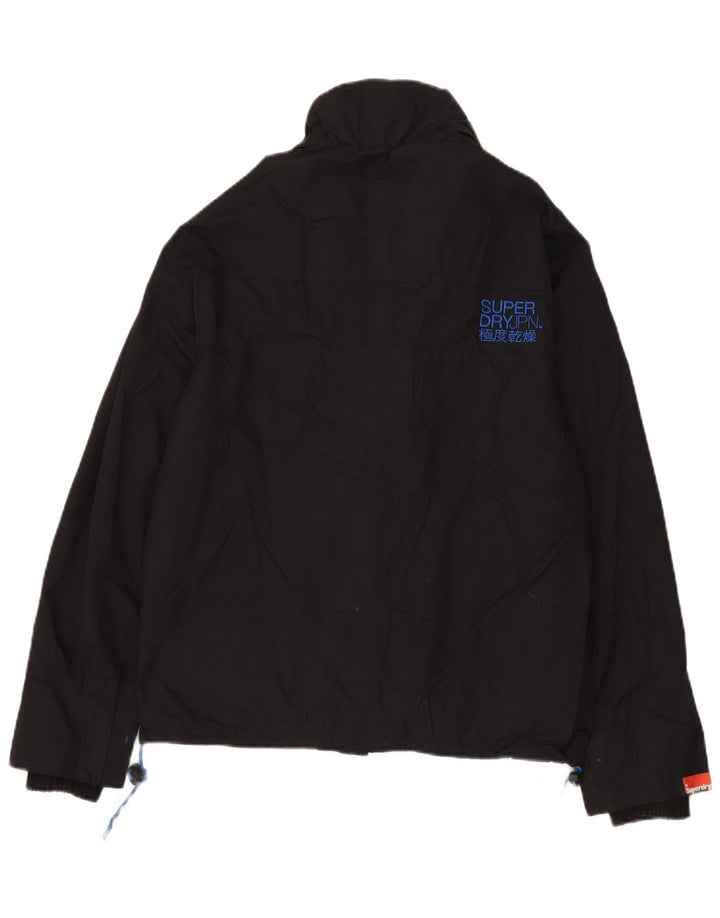Giacca a vento da uomo Superdry The Windcheater in nylon nero medio