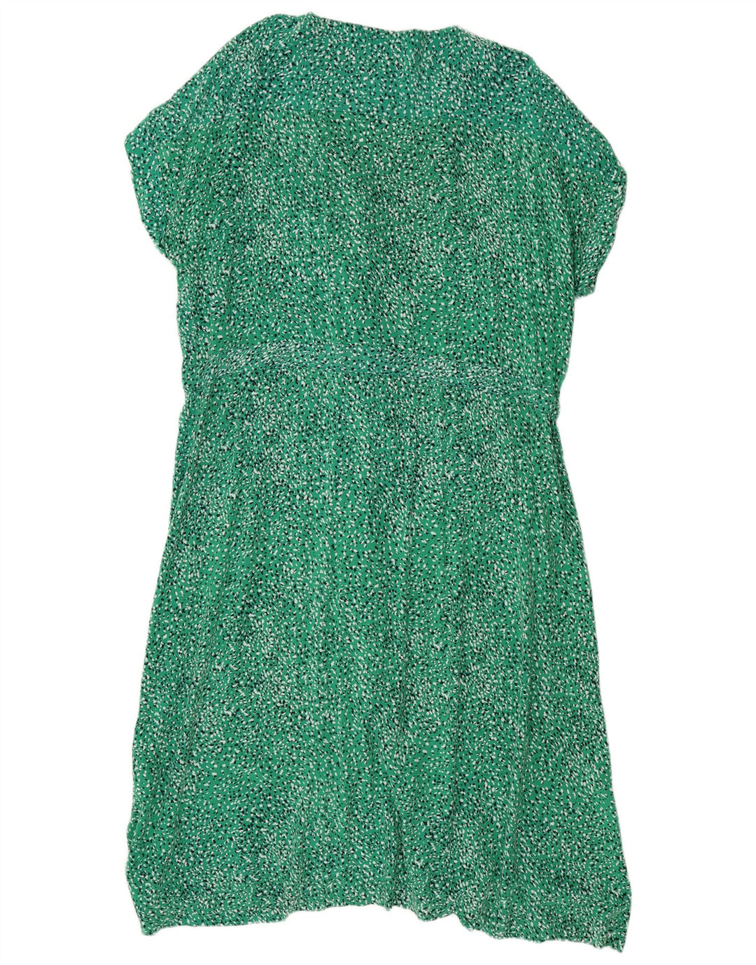 JOULES Abito chemisier a maniche corte da donna UK 18 XL Viscosa maculata verde