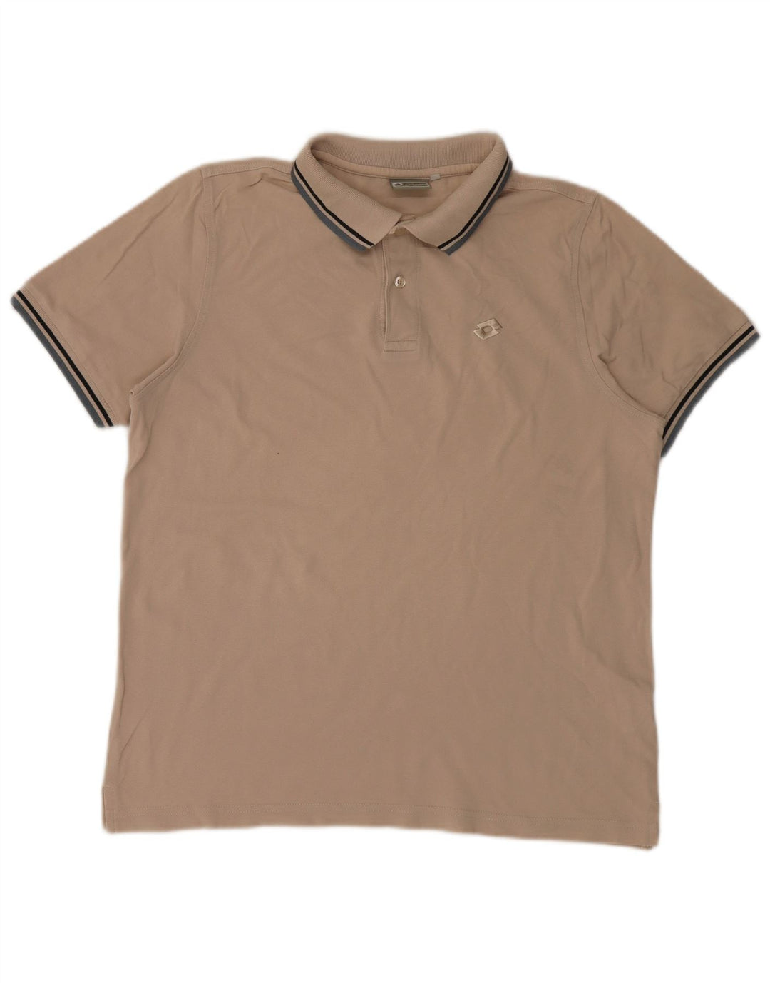 Polo da uomo Lotto Large in cotone beige