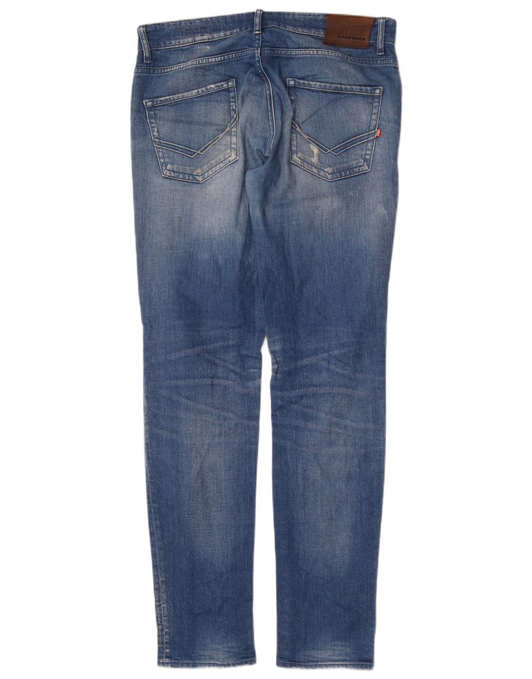 Jeans slim invecchiati da uomo Rifle W32 L34 cotone blu
