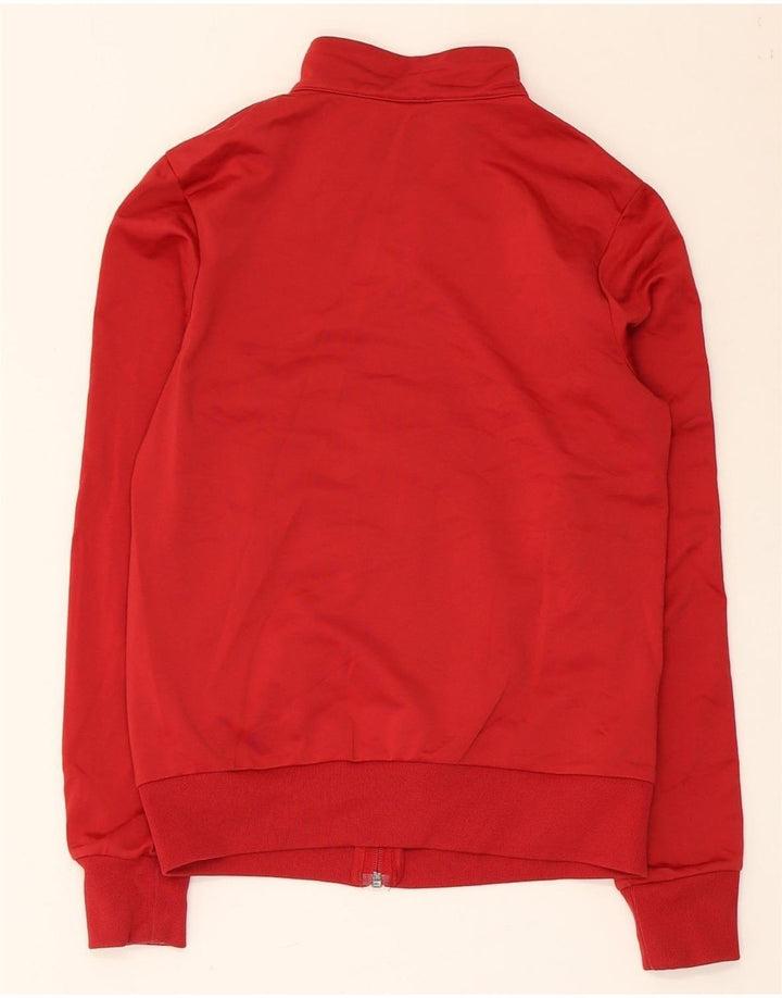 Giacca da tuta da donna Adidas UK 6 XS rosso poliestere