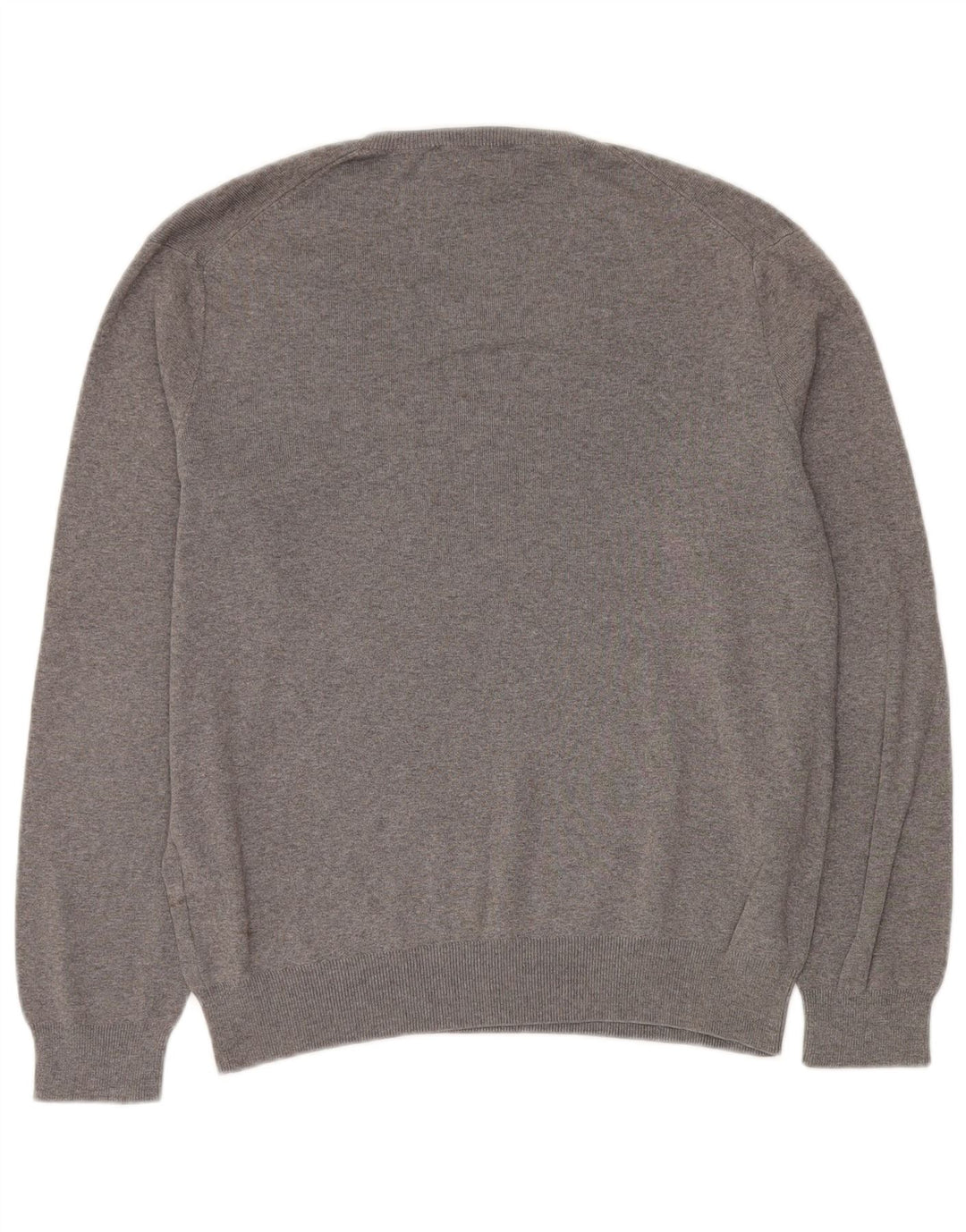 POLO RALPH LAUREN Maglione da uomo con scollo a V in cotone grigio medio