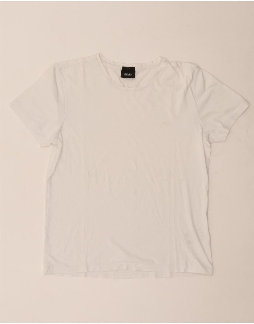 T-shirt da uomo slim fit Hugo Boss Top in cotone bianco medio