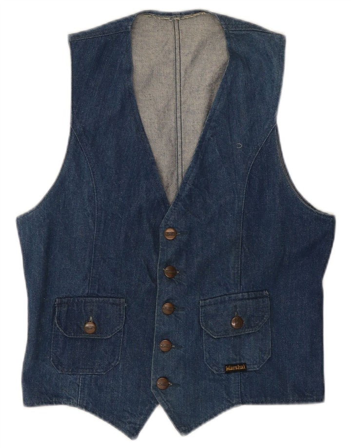 Gilet in denim da donna Marshal UK 14 cotone blu medio