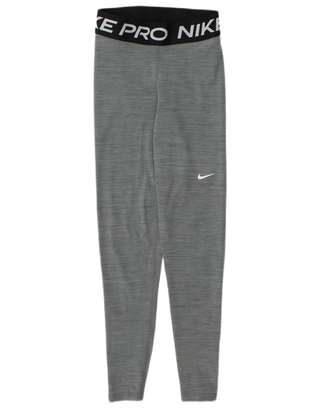 Leggings grafici NIKE da donna Dri Fit UK 4 XS poliestere screziato grigio