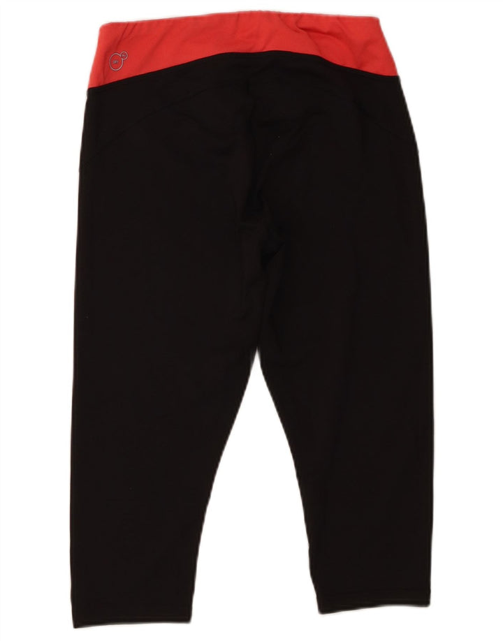 Leggings Capri da donna Puma UK 12 Medium Nero Colourblock Poliestere