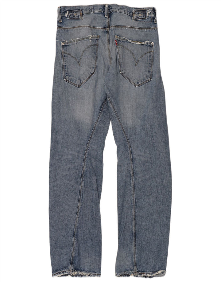 Jeans dritti invecchiati da uomo Levi's W30 L34 cotone blu