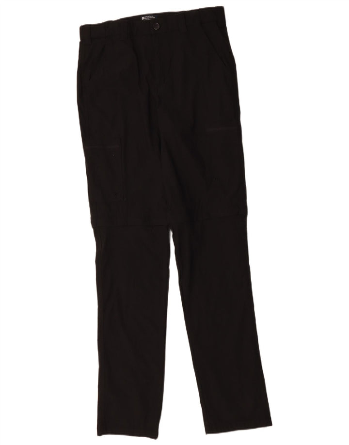 Pantaloni cargo dritti da uomo Mountain Warehouse W30 L33 nylon nero