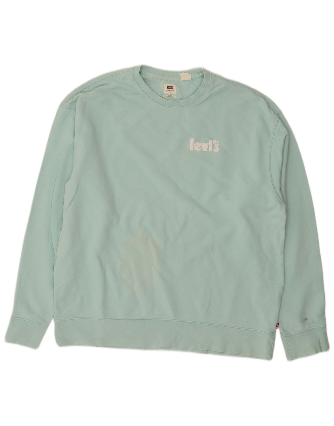 Levi's Uomo Felpa Maglione Grande Turchese Cotone