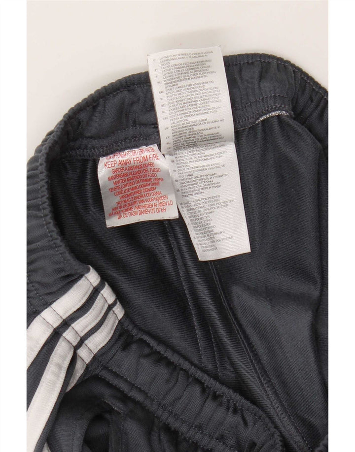 Pantaloni della tuta da ragazzo Adidas 15-16 anni in poliestere grigio