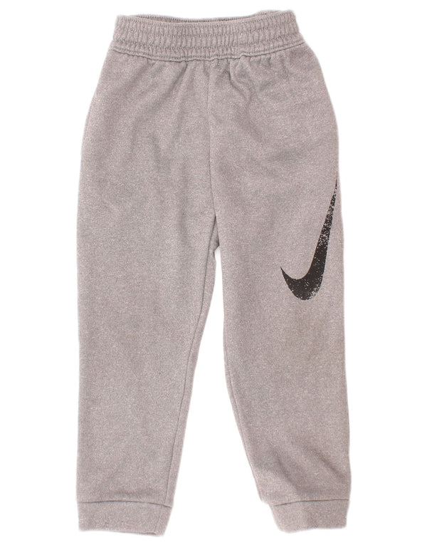 Pantaloni da tuta con grafica Nike Dri Fit da ragazzo, 2-3 anni, grigio screziato